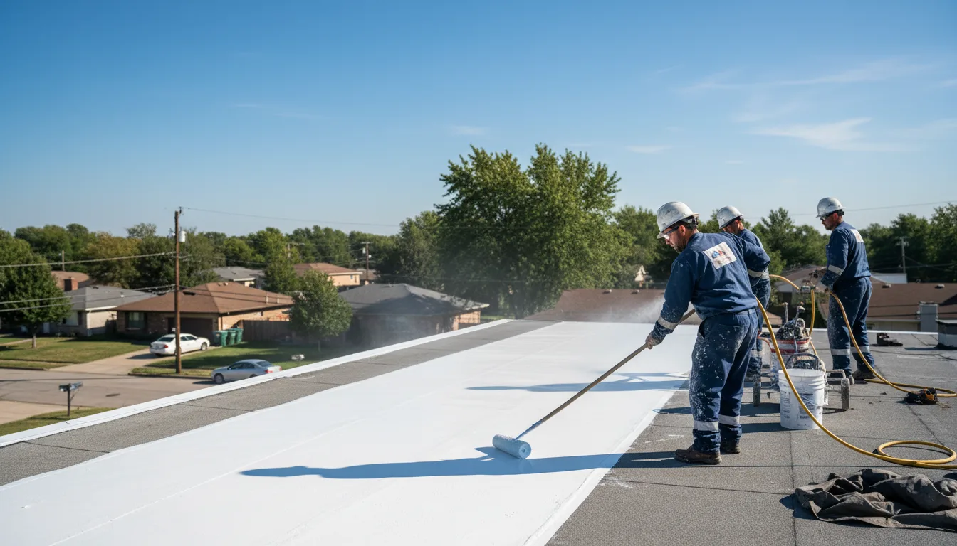 Commercial roof coating in Arcola, MS near me